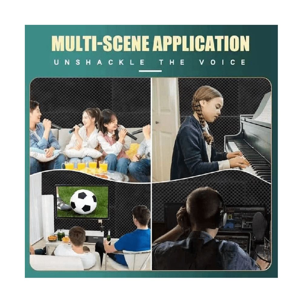 1 Pack Acoustic Foam Panels, 48 X 24 X 2Inch High Density Sound Absorbing Panels for Home,Office, Recording Room, Studio