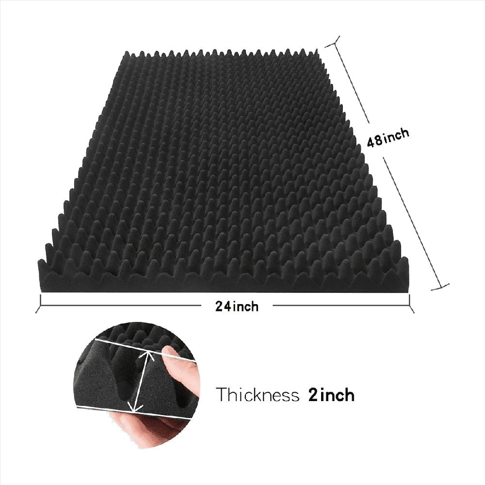 1 Pack Acoustic Foam Panels, 48 X 24 X 2Inch High Density Sound Absorbing Panels for Home,Office, Recording Room, Studio