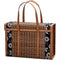 Picnic Woven Basket Wicker Storage Bag Handle Folded Fruit Shopping Food Handle Rattan Grass Fo 4475