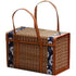 Picnic Woven Basket Wicker Storage Bag Handle Folded Fruit Shopping Food Handle Rattan Grass Fo 4475