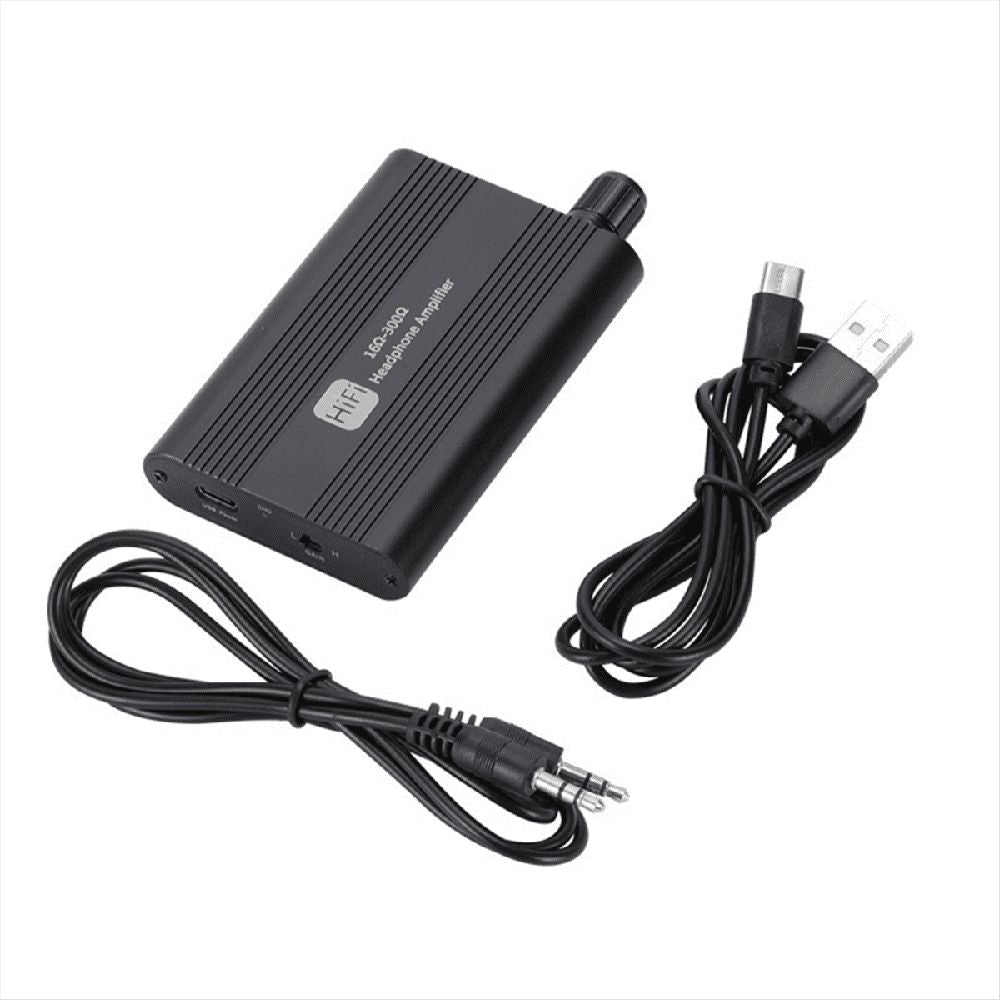 HiFi Headphone Amplifier Mini 16-300Ω Earphone Amp 3.5mm AUX Audio