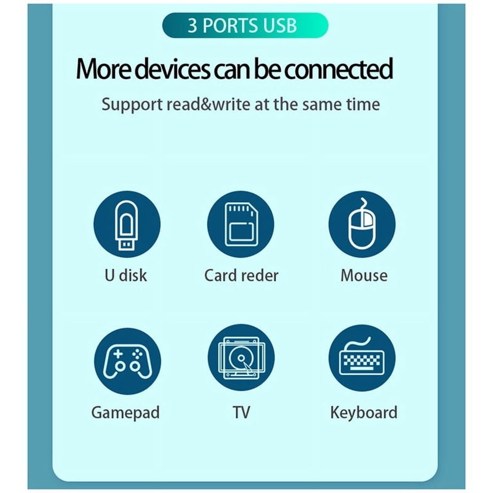 Docking Station Type C to Hdtv Docking Station Mobile Phone Holder Suitable for Mobile Phone and Laptop USB Expansion