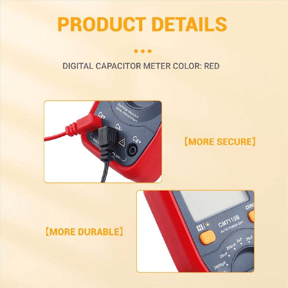 Digital Capacitor CM7115B Test Capacitance Meter Digital Capacitance Meter No Discharge Capacitance Meter