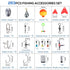 263pcs Fishing Accessories Kit,Included Plier,Hooks,Weights & Other Accessories,Fishing Bait Lure Gear Kit Gift for Men Bass Freshwater
