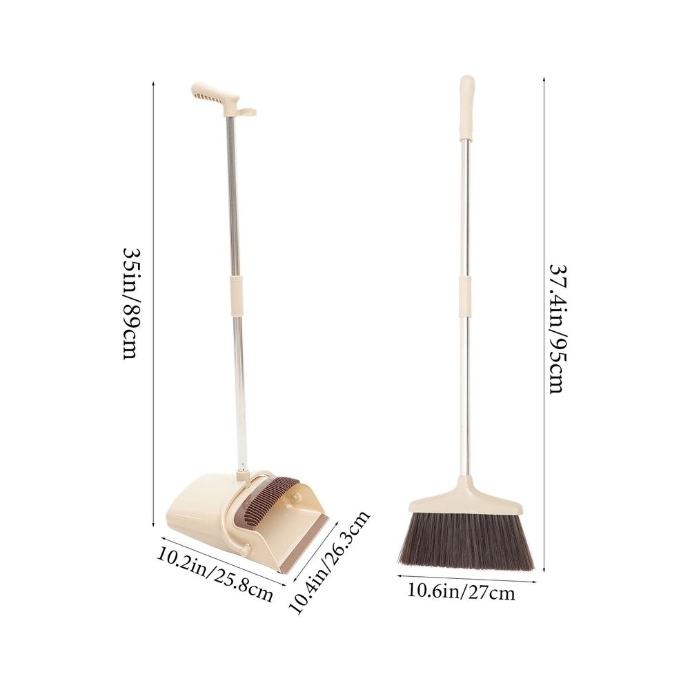 1 Set Broom and Dustpan Household Cleaning Kit, Multi-Functional Shovel Broom Set for Easy Sweeping, 35.04