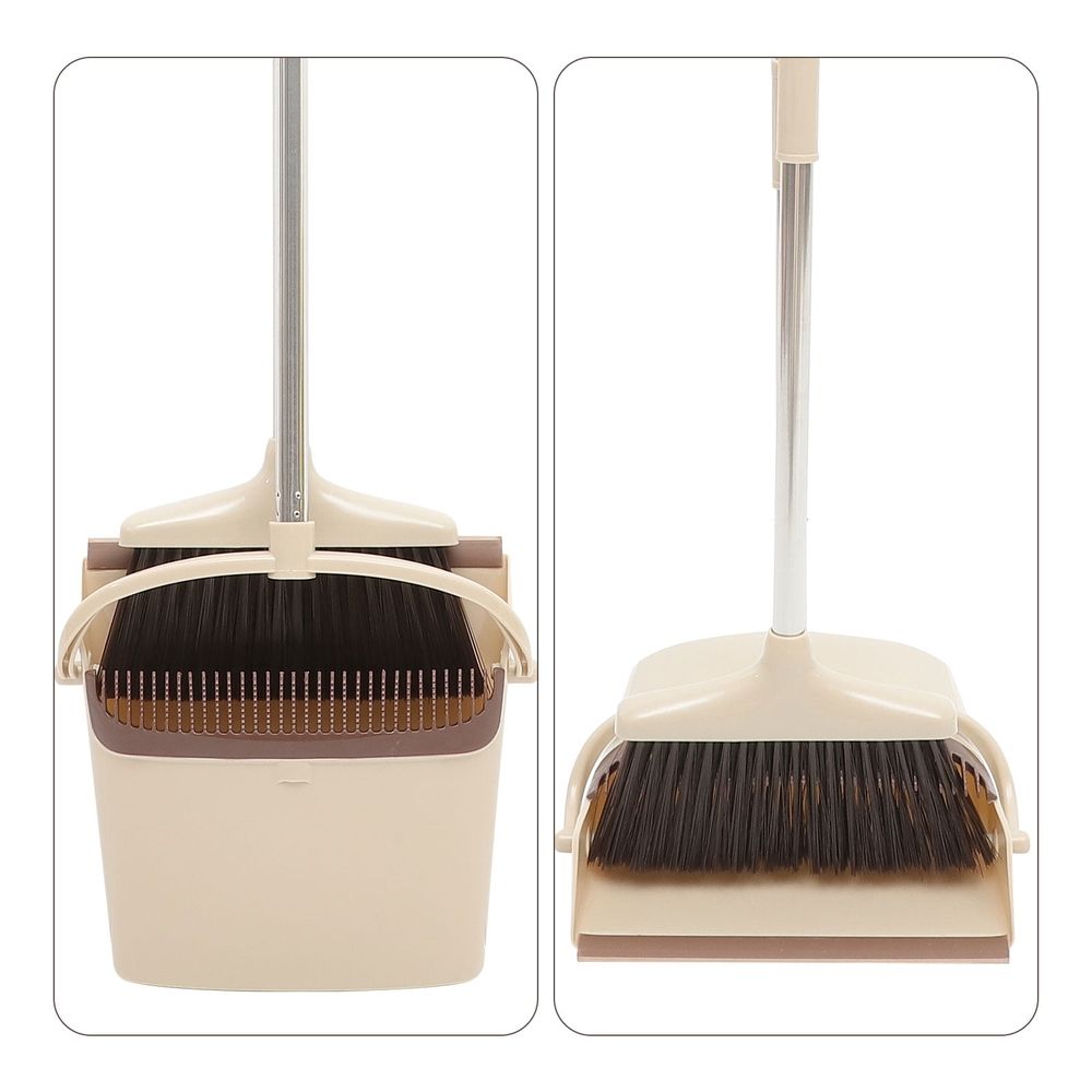 1 Set Broom and Dustpan Household Cleaning Kit, Multi-Functional Shovel Broom Set for Easy Sweeping, 35.04