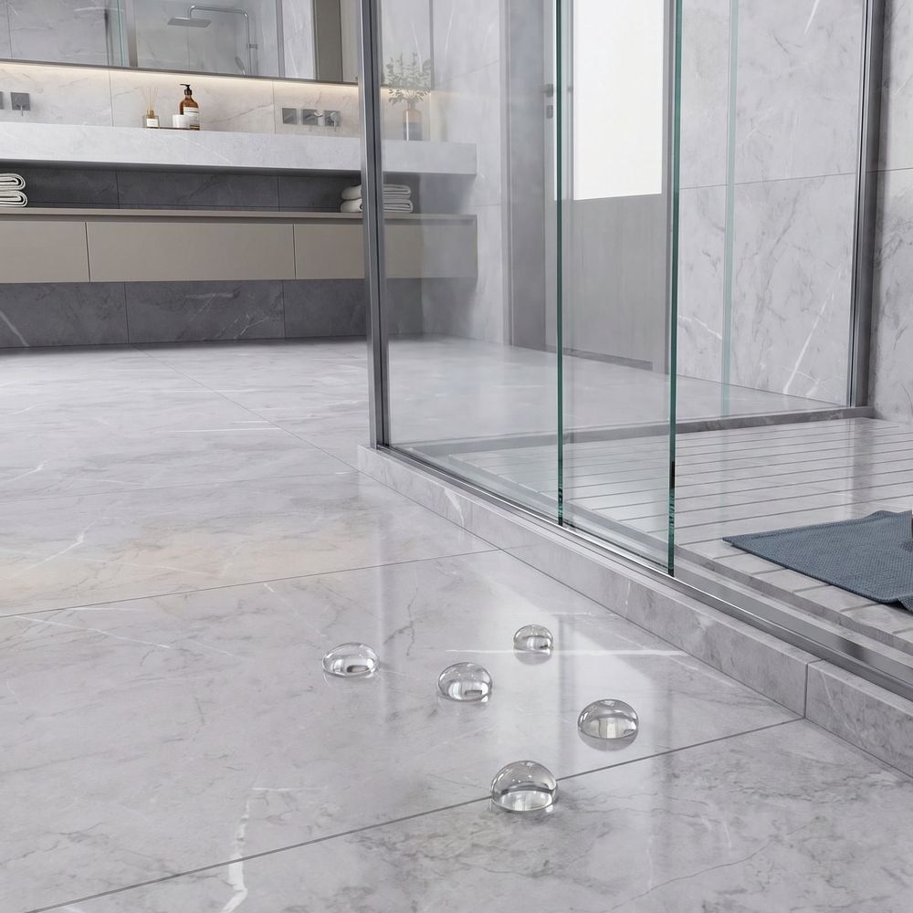 10Pcs Grey PVC Self Adhesive Floor Tiles Waterproof Vinyl Flooring for Bathroom Kitchen Living Room