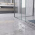 10Pcs Grey PVC Self Adhesive Floor Tiles Waterproof Vinyl Flooring for Bathroom Kitchen Living Room