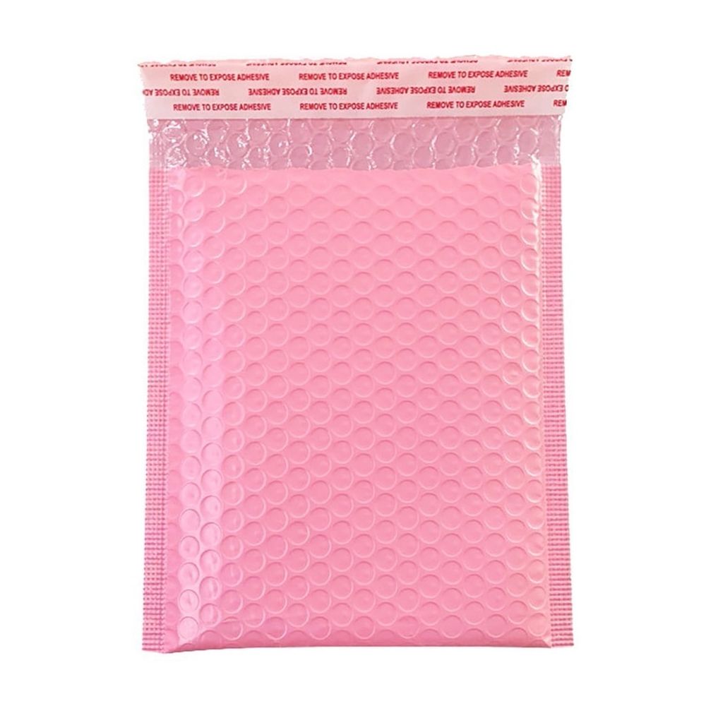 5 x 7 Inch Bubble Mailer 10 Pack, Self Seal Padded Envelopes for Shipping and Packaging, Cushioning Shipping Bags with Bright Color for Small Business - Pink