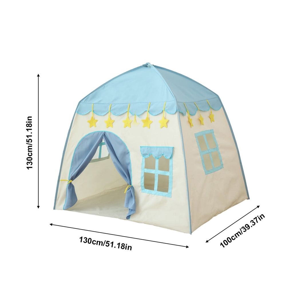 Kids Play Tent, Children Indoor Castle Playhouse, Portable & Foldable Teepee, Princess Prince Castle Play Tent, Gift for Kids