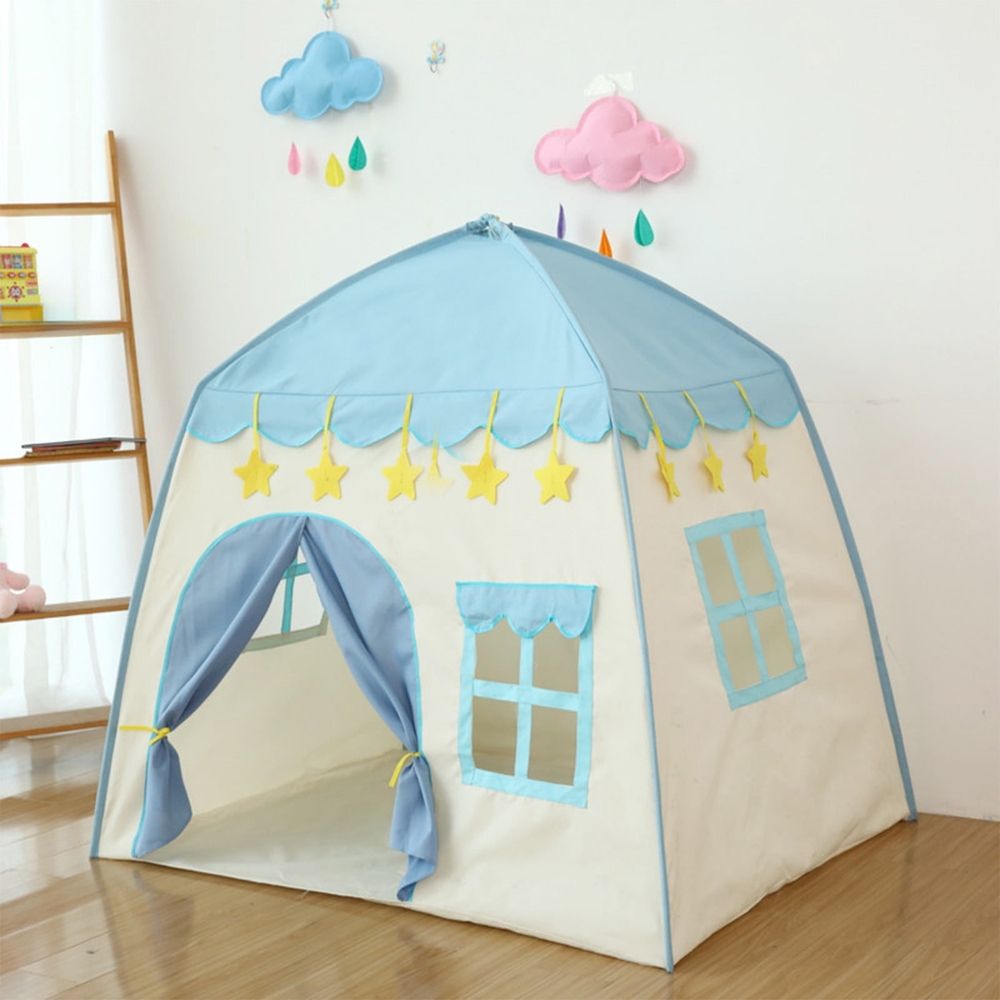 Kids Play Tent, Children Indoor Castle Playhouse, Portable & Foldable Teepee, Princess Prince Castle Play Tent, Gift for Kids