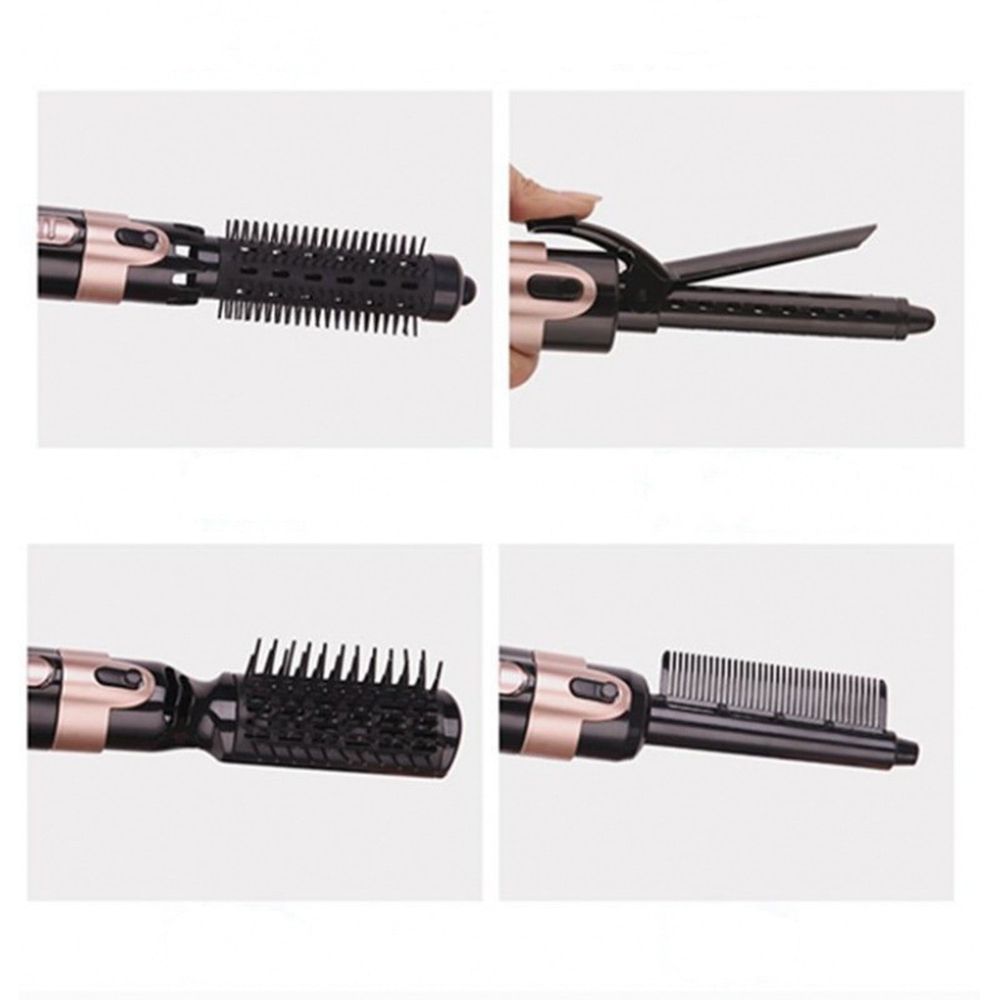 Hairdryer With Brush, Hair Dryer And Styler, Auto Rotate Detangle Hot Brush With 4 Brush Heads For Blow Drying, Straightening, Volume And Brushing