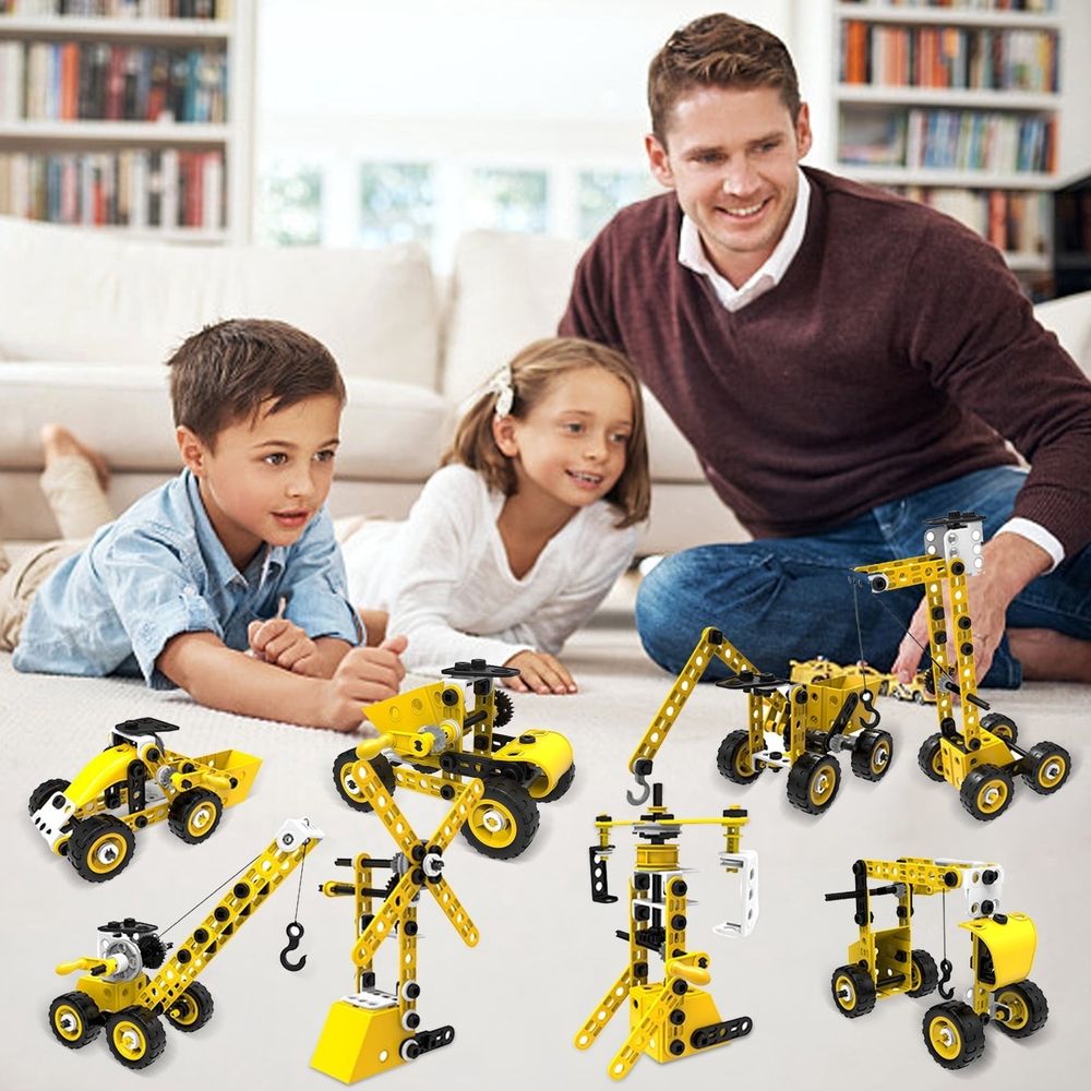 Robot Building Kit 8 in 1 Engineering 100 Piece Magnetic for Boys 6-12