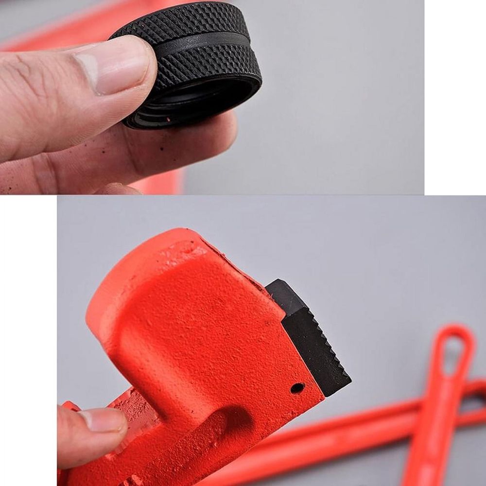 Heavy Duty Pipe Wrench Monkey Heat Treated Serrated Jaw and Adjustable Nut 6 Inches-14 Inches