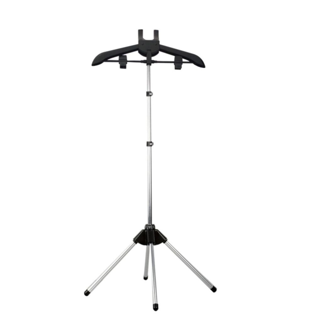 Steamer Stand Folding Telescopic Clothes Steamer Holder Height Adjustable Steamer Stand for Clothing Graduation Gowns, Coats and Shirt Display, Steam Iron Stand,Portable Steamer Rack