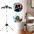 Steamer Stand Folding Telescopic Clothes Steamer Holder Height Adjustable Steamer Stand for Clothing Graduation Gowns, Coats and Shirt Display, Steam Iron Stand,Portable Steamer Rack