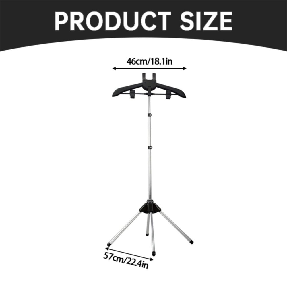 Steamer Stand Folding Telescopic Clothes Steamer Holder Height Adjustable Steamer Stand for Clothing Graduation Gowns, Coats and Shirt Display, Steam Iron Stand,Portable Steamer Rack