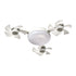 3-Head Drone Ceiling Fan Light, E27 Socket LED Chandelier, Smart Remote Control Air Circulator with 3-Color Dimmable Lighting for Bedroom
