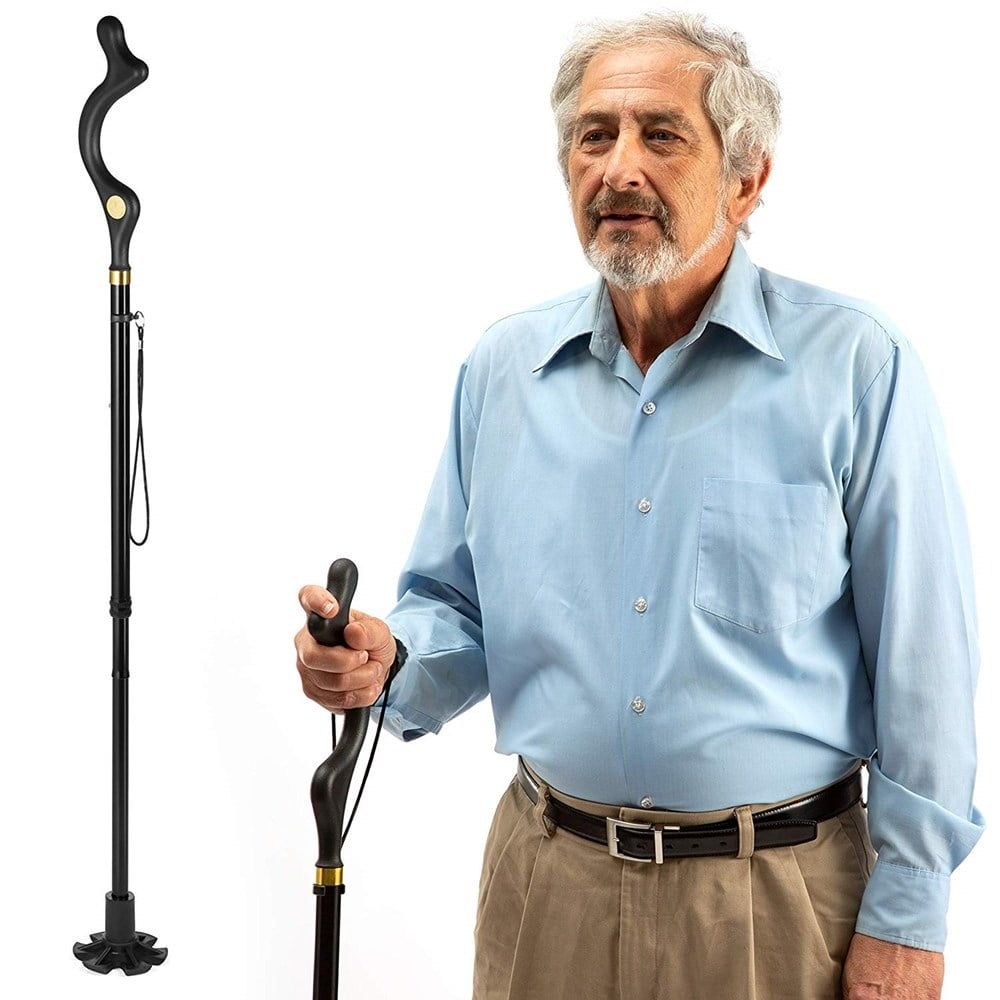 Walking Cane for Men and Walking Canes for Women Special Balancing - Cane Walking Stick Have 10 Adjustable Heights - self Standing Folding Cane, Portable Collapsible Cane, Comfortable and Lightweight