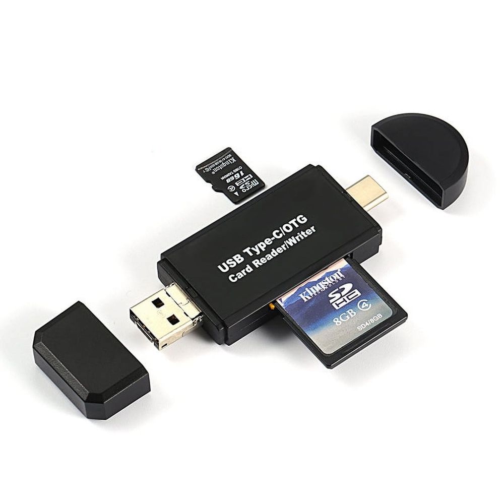 USB 3.0 SD/Micro SD card reader, USB SD/TF memory card reader, external card reader, suitable for SD, SDXC, SDHC, MMC, RS-MMC, Micro SDXC, Micro SD, Micro SDHC Card etc.