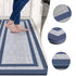 Kitchen Mats, Cushioned Anti Fatigue Kitchen Mat for Floor, Non Slip Waterproof Kitchen Rug Set, 1/2 Inch Thick Comfort Anti Fatigue Mat for Kitchen Sink Office Laundry, Blue
