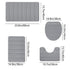 Bathroom Rug Sets 4 Piece, Non Slip Memory Foam Bathroom Rugs, Machine Wash Bathroom Mat Set, Water Absorbent Bath Rug For Tub, Toilet And Floor