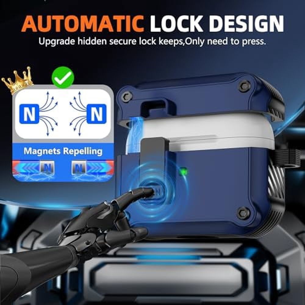 Compatible with AirPods Pro 3 Case,Magnetic Automatic Lock with Cleaning Kit,Compatible