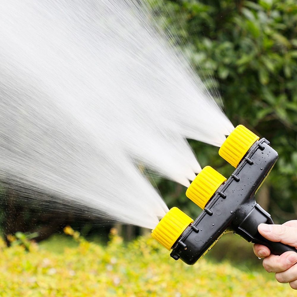 Garden Porous Sprayer Atomizer Nozzles Sprinkler, Adjustable Water Spray Range Multi-head Water Sprayer, Sprinklers with 3 Nozzles Sprayer Pump, for Outdoor Lawn Yard Plant, Vegetables Flower