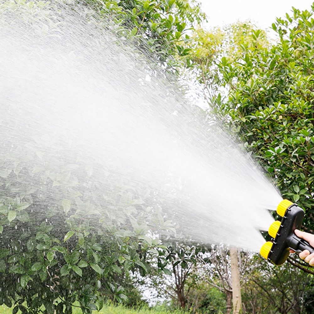 Garden Porous Sprayer Atomizer Nozzles Sprinkler, Adjustable Water Spray Range Multi-head Water Sprayer, Sprinklers with 3 Nozzles Sprayer Pump, for Outdoor Lawn Yard Plant, Vegetables Flower