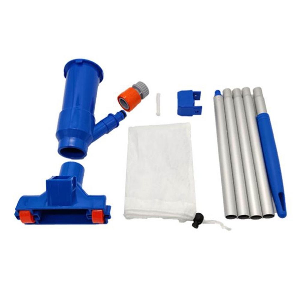 Handheld Pool Vacuum above Ground - Portable Swimming Pool Jet Cleaner, Pool Leaf Vacuum Cleaning Kit W/Brush with 5 Section Poles, Small Jet Vac Vacuum for Underwater, Spas, Ponds