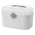 Medical Box, Box Double Layer with Handle Removable Tray Portable Large Capacity Emergency Kit Container Organizer Medicine Storage Box Organizer