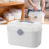 Medical Box, Box Double Layer with Handle Removable Tray Portable Large Capacity Emergency Kit Container Organizer Medicine Storage Box Organizer