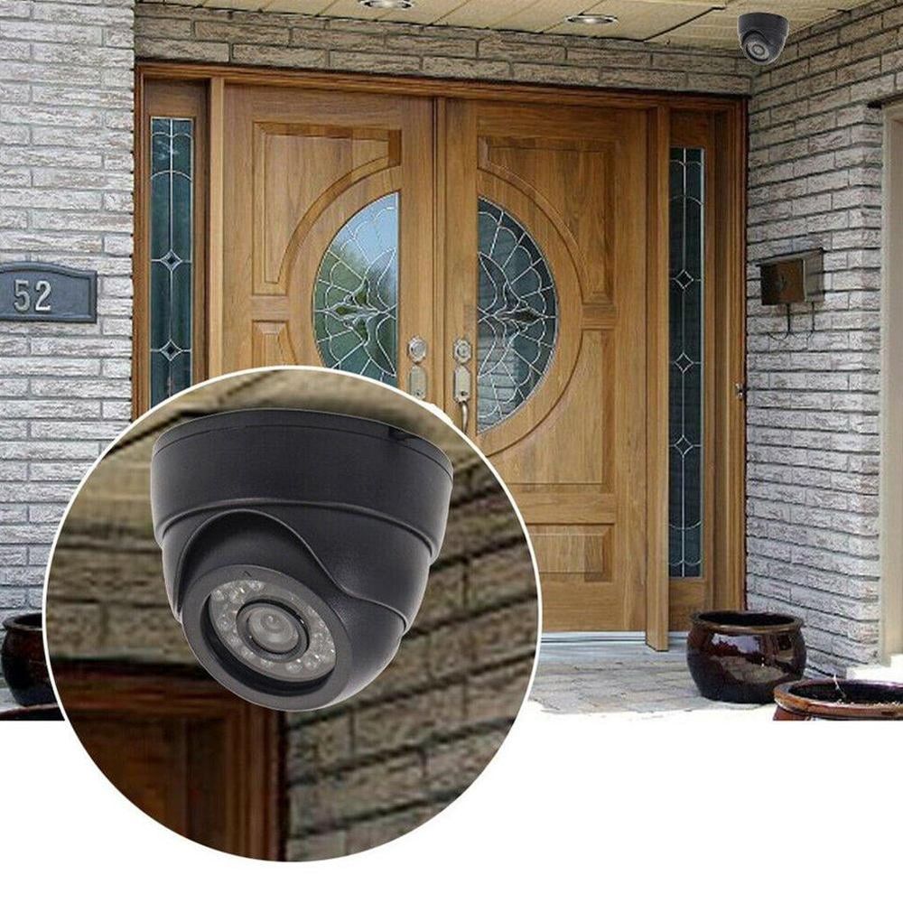 Dummy Fake Surveillance Security CCTV Dome Camera with Real Hot P2 E4S6 W0W3