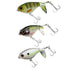 3PCS Lures, Plopping with Floating Rotating Tail, Fishing with Barb Treble Hooks