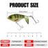 3PCS Lures, Plopping with Floating Rotating Tail, Fishing with Barb Treble Hooks