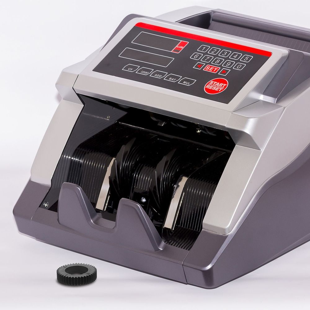 Black Plastic Cash Counter Machine Gear Replacement Set 6pcs for Accurate and Stable Money Counting Performance