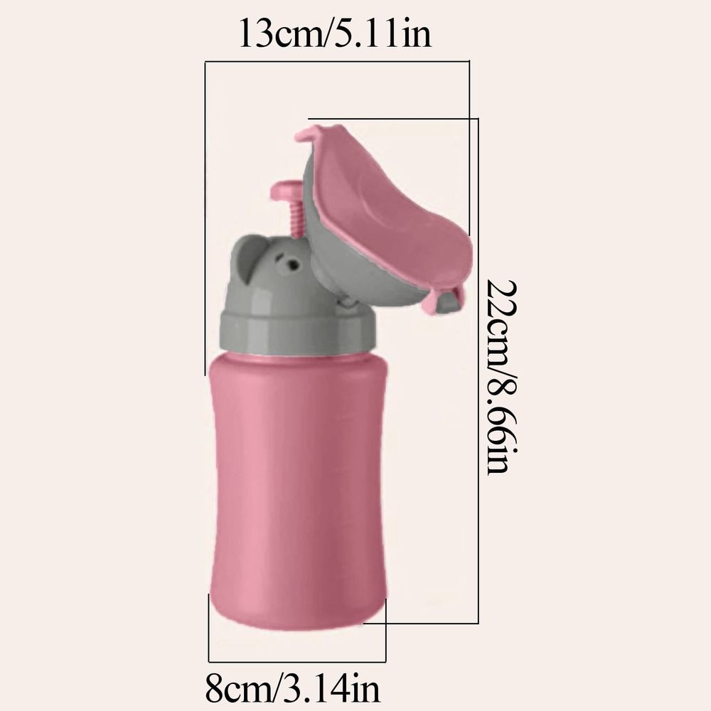Kids Portable Travel Urinal 500ml for Toddler Boys Girls Pee Training Emergency Toilet Potty for Car Trip Outdoor Camping on the Road Park Beach Travel Essentials,Blue