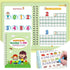 Magic Grooved Practice Copybook 5 Pack with Pens,Reusable Grooved Handwriting Workbooks,Learn to Write Letters Numbers, Math,Tracing for Age 3-8