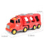 Fire Truck Toys for 1-6 Years Old Boys Toddlers, 5 in 1 Carrier Trucks Cars Toys for Toddler Boy Girl Birthday, Cars Friction Power Toys with Light Sound