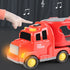 Fire Truck Toys for 1-6 Years Old Boys Toddlers, 5 in 1 Carrier Trucks Cars Toys for Toddler Boy Girl Birthday, Cars Friction Power Toys with Light Sound