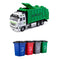 Garbage Truck Toys for Kids, Garbage Truck Metal Diecast Cab, Pull Back Garbage Truck Toy, Recycling Truck Toy with Trash Cans and Bins, Garbage Trucks for Boys Age 4-7