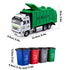 Garbage Truck Toys for Kids, Garbage Truck Metal Diecast Cab, Pull Back Garbage Truck Toy, Recycling Truck Toy with Trash Cans and Bins, Garbage Trucks for Boys Age 4-7