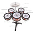 Toddlers Drum Set Kids Jazz Drum Kit Band Rock Drum for 3-5 Years Old Birthday Xmas Gift, Early Learning Musical Toy Set with Easy Assembly