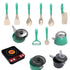 28Pcs Kids Kitchen Toy Accessories, Toddler Pretend Cooking Playset with Play Pots and Pans, Utensils Cookware Toys, Play Food Set, Learning Gift for Girls Boys