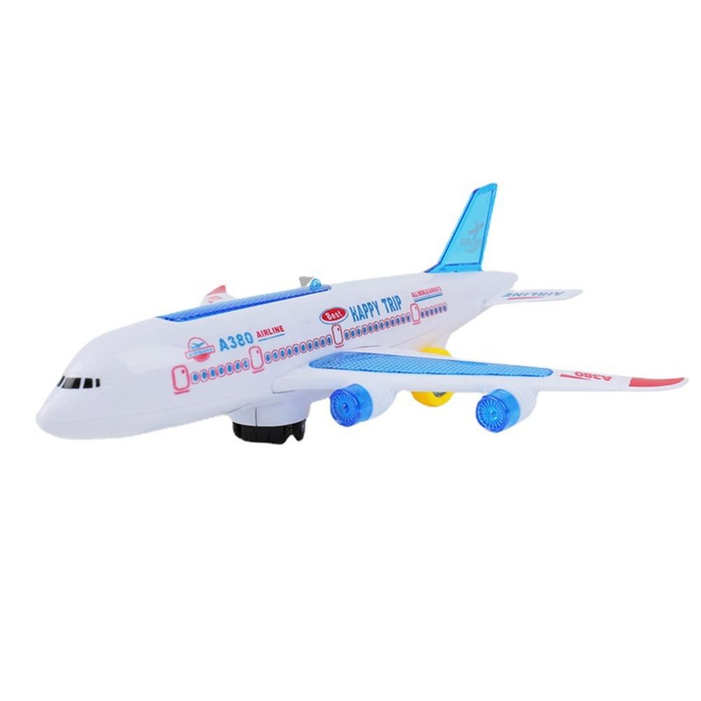 Airplane Toys for Kids, Bump and Go Action, Toddler Toy Plane with LED Flashing Lights and Sound, for Boys & Girls 3-12 Years Old