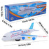 Airplane Toys for Kids, Bump and Go Action, Toddler Toy Plane with LED Flashing Lights and Sound, for Boys & Girls 3-12 Years Old