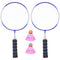 Badminton Racket Set, Alloy Frame with Nylon Strings, Lightweight Design for Outdoor Sports and Recreational Play