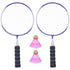Badminton Racket Set, Alloy Frame with Nylon Strings, Lightweight Design for Outdoor Sports and Recreational Play
