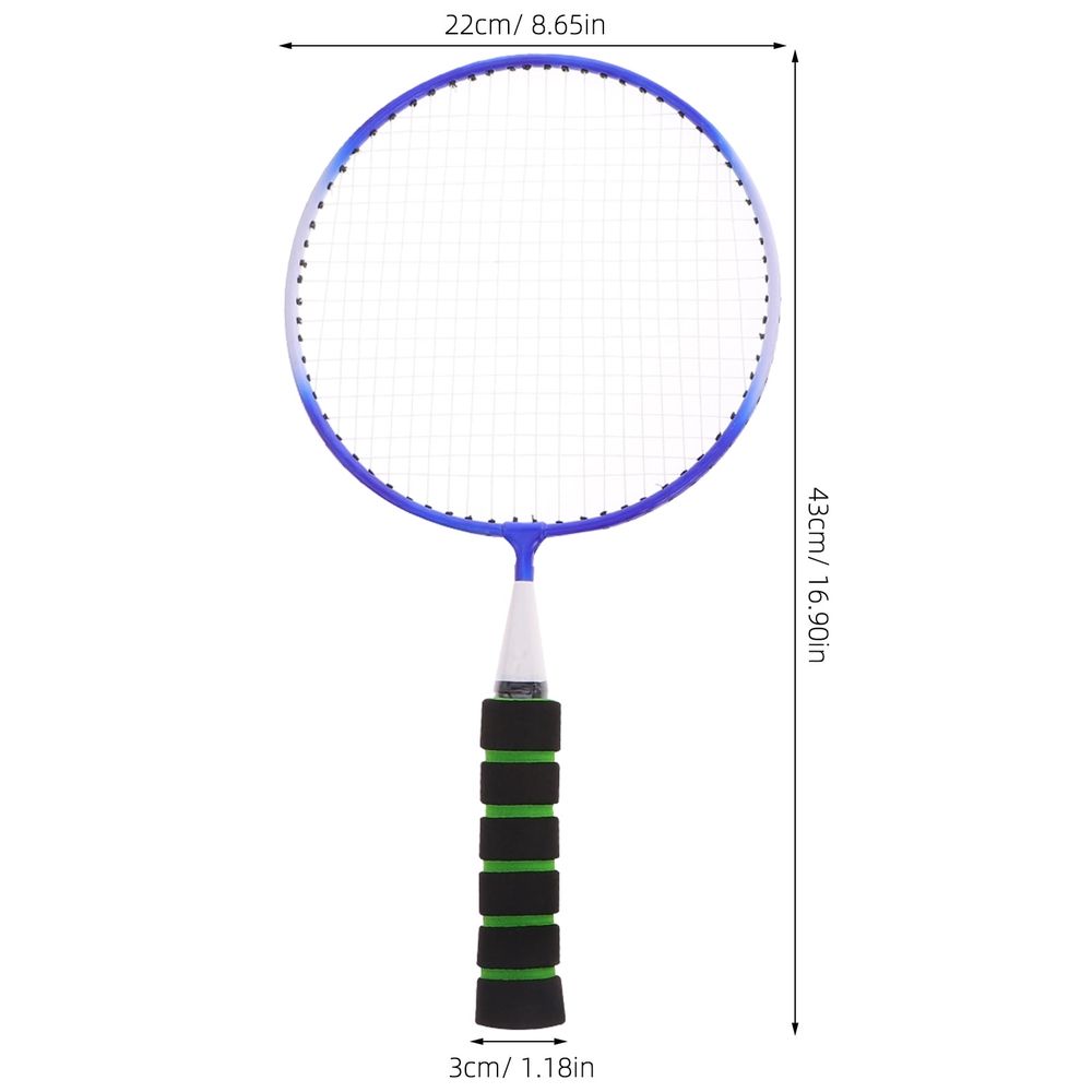 Badminton Racket Set, Alloy Frame with Nylon Strings, Lightweight Design for Outdoor Sports and Recreational Play