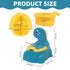 Potty Toilet Cartoon Dinosaur Training Potty Toilet Toddler Potty Chair With Rubber Base Toilet Tissue Dispenser & Guard Children Toilet Training For Child Toddler
